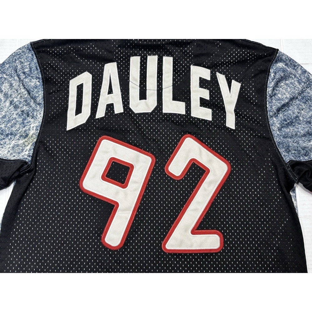 Lemar & Dauley Mesh Jersey Shirt 92 Dauley Marbled Y2K Streetwear Small Acidwash - Picture 6 of 9